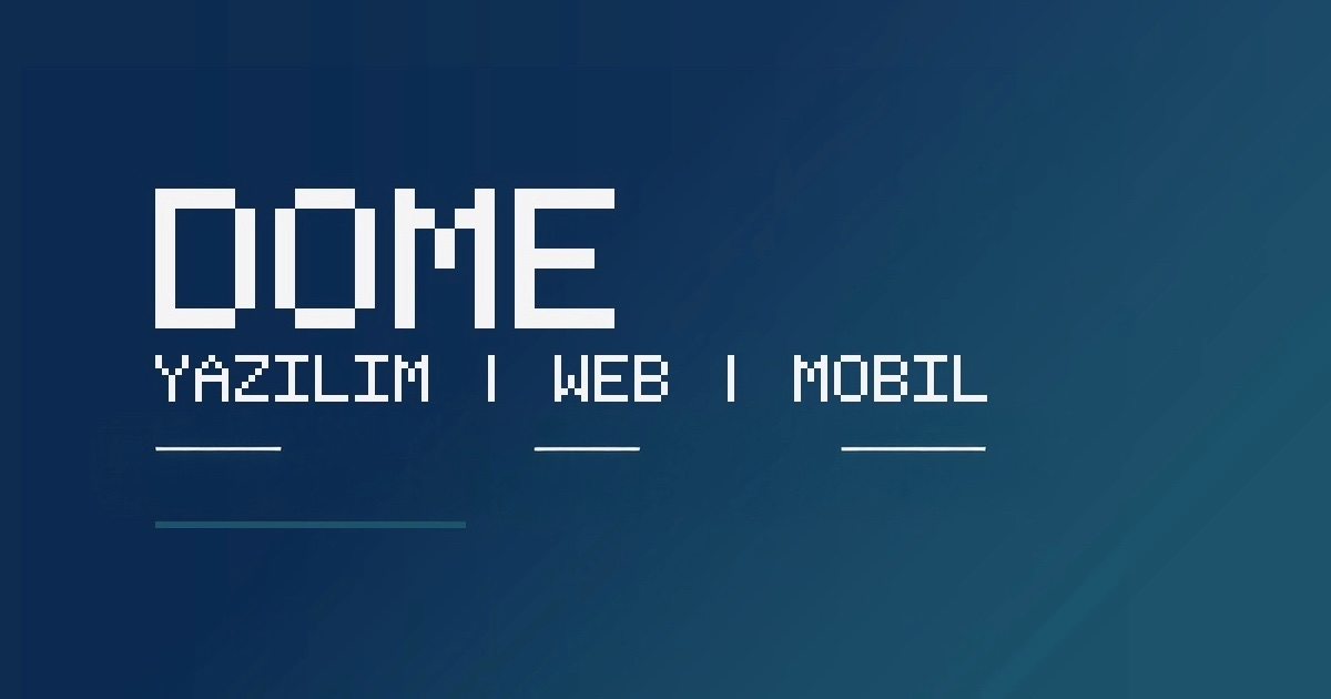 DOME Yazılım ekip çalışması görseli